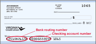 bank routing number vs account number