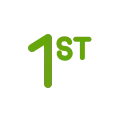 "1st" graphic lettering for emphasis on the first time homebuyer loan option