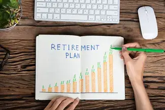 retirement plan growth graph