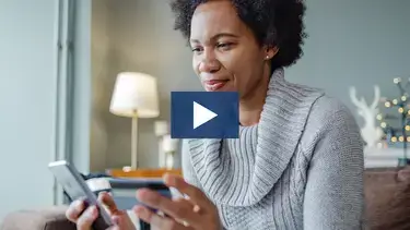 Woman checking her phone