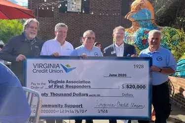VACU presents donation to Virginia Association of First Responders to Support Statewide Training