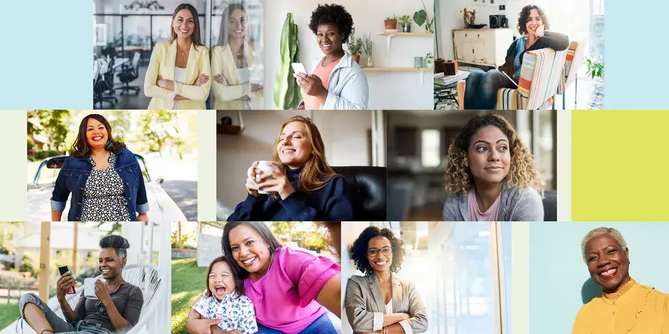 Collage of women of all different races and ages